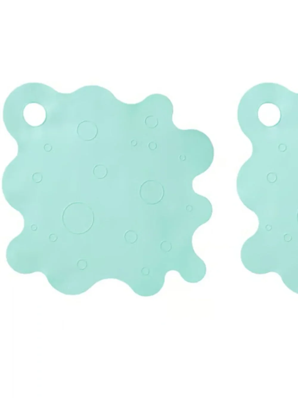 TRAMPSJÖN 906.006.63 Bathtub mat, light turquoise, 17x17 